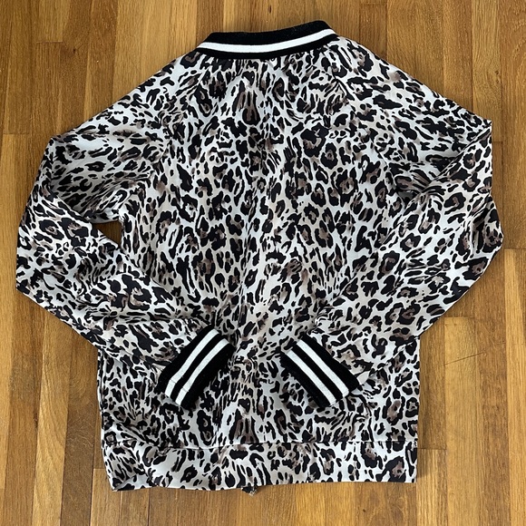 Leopard Print Women's Bomber Jacket - Picture 12 of 16